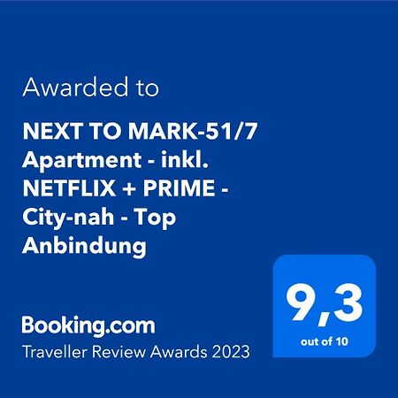 Next To Mark-51/7 Apartment - Inkl. Netflix + Prime - City-Nah - Top Anbindung ボーフム エクステリア 写真